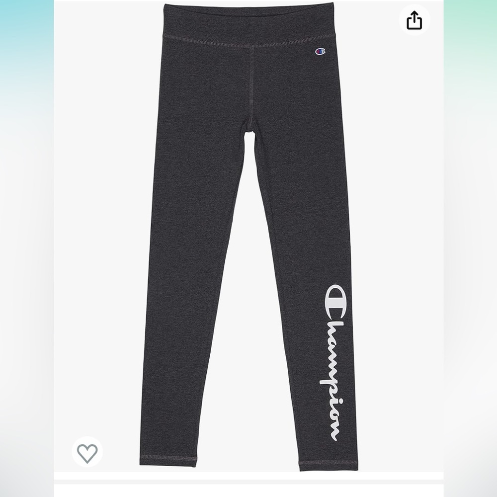 Champion Girls Signature Script Leggings (big kids) xl